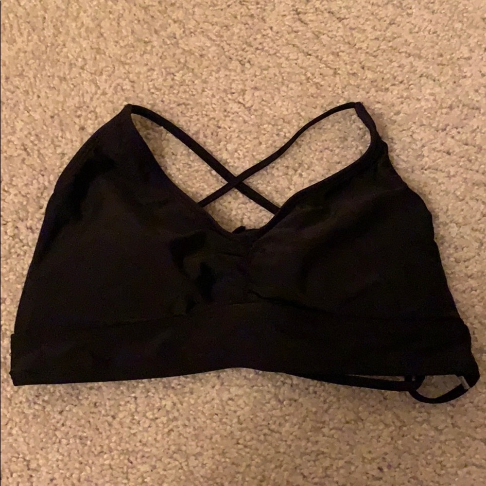 Cute crossed black bikini